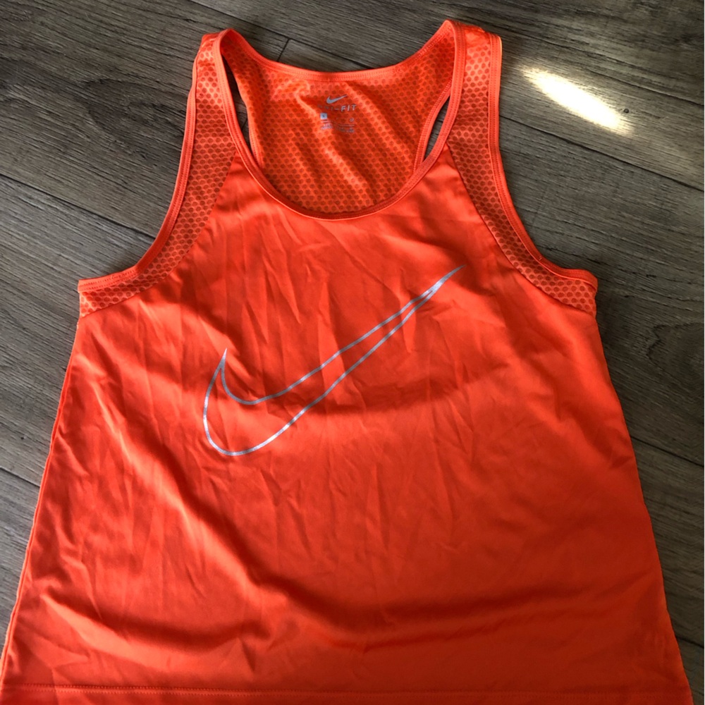Nike Orange Dri-fit  Tank